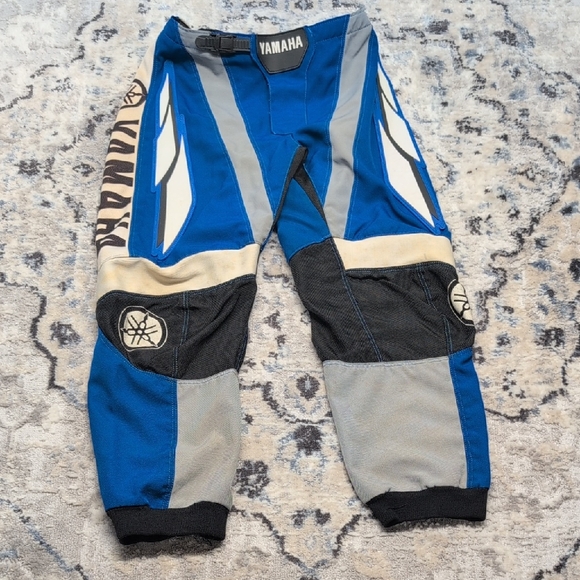 Yamaha Motocross Pants Blue Gray Off-Road Racing MX Gear Size 34” Waist - Picture 1 of 8